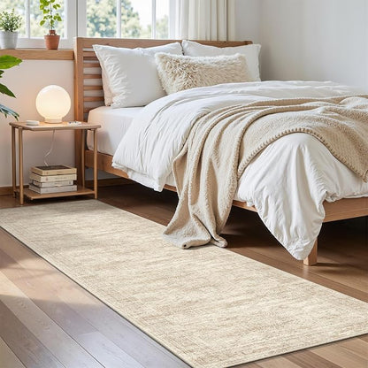 Soalmost Runner Rug 2x6 Washable Kitchen Hallway Runners Non-Slip Beige | Soft - Image 8