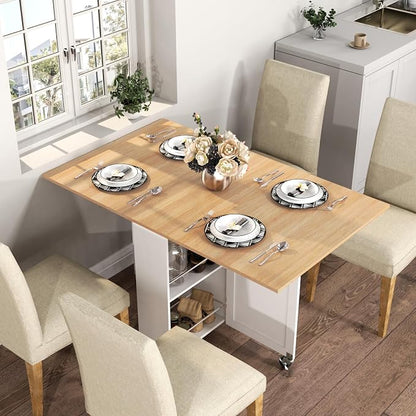 3imothrix Folding Dining Table, Dinner Table - Image 2