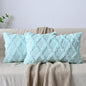 Set of 2 Soft Moroccan Throw Pillow Covers 12x20 Inch Plush Boho Decorative by Cozoomy
