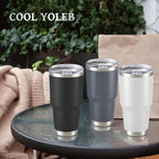 30 oz Tumbler with Lid Stainless Steel Tumblers Bulk Vacuum Insulated Cup Reusable Powder Coated Travel Mug Double Wall Leak Proof Cups Keep Cold Drinks for 12 Hours Gray, Set of 12