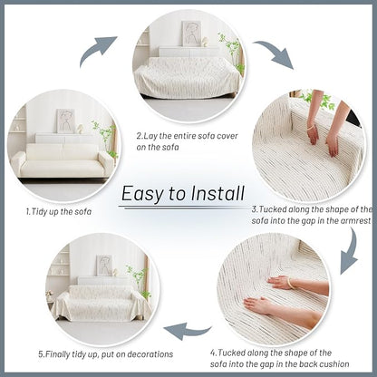 MYSKY HOME Couch Cover for Dogs, Sectional Couch Cover - Image 6