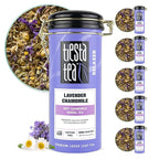 Tiesta Tea - Lavender Chamomile | Loose Leaf | Soft Chamomile Herbal Tea | Premium Non-Caffeinated Blend | Make Hot or Iced & Brews Up to 50 Cups | 12 Ounce Refillable Tin, Pack of 6
