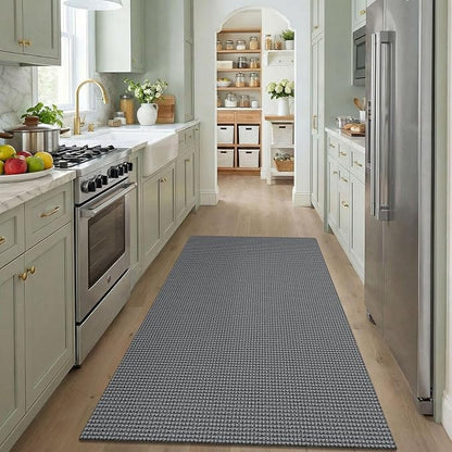 KOZYFLY Washable 4x5 Entry Woven Area Rug, Braided Throw Rugs - Image 2