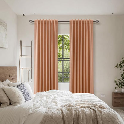 100% Blackout Curtains 90 Inch Length 2 Panels Set - Image 8