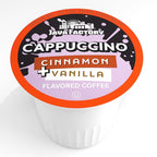 Java Factory Coffee Pods Vanilla Cream and Cinnamon Flavored Coffee for Keurig K Cup Brewers, Cappuccino, 40 Count