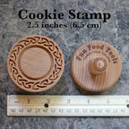 Wood Cookie Stamp, 2.5 Inch (Celtic Frame CS-033)