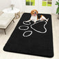 OLANLY Dog Door Mat for Muddy Paws 59x32, Paw Print Design Chenille Mud Mat | by OLANLY