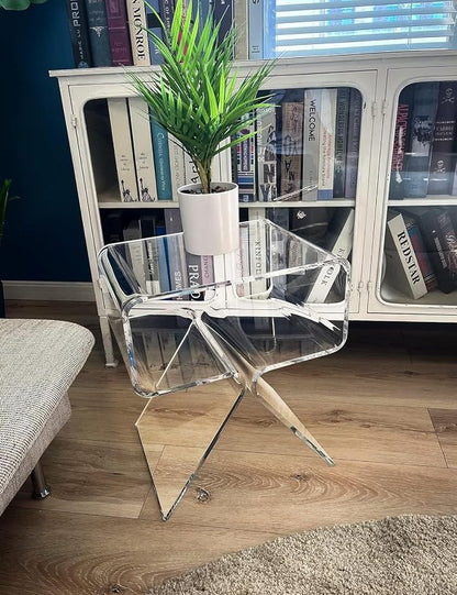 Acrylic Nightstand Side Table Modern Design Clear Home Decor Display End Table - Image 6