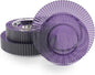 Exquisite 80 Piece Plastic Disposable Plates Set For 40 Guests I 20 X 9 Inch & 40 X 11 Inch Disposable Plastic Plates | Color: Purple | Great for Weddings Parties And Formal Occasions