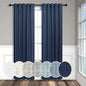 Navy Blue Curtains 38 Inch Wide by Pitalk