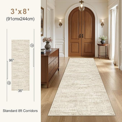 UERMEI 2x6 Washable Runner Rug for Hallway, Non Slip Low Pile Kitchen Carpet - Image 8