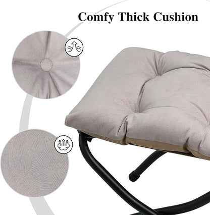 15" Folding Ottoman, Foldable Footrest Stool, Portable Small Foot Stool - Image 5