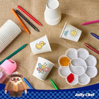 JOLLY CHEF 400 Count 3 oz Paper Cups, Disposable Mini Bathroom Mouthwash Cups for Home, Office, School, Store
