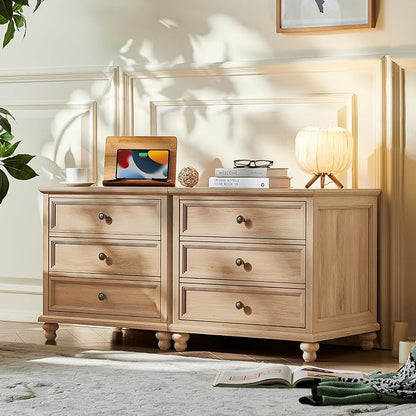 Joaxswe 24" Wide Farmhouse Night Stand, Large End Table - Image 6