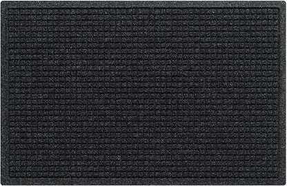 WaterHog Squares Front Door Mat Indoor Outdoor Entrance, All-Weather Mats | by WaterHog
