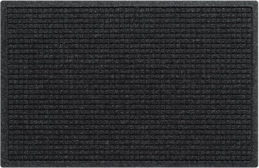 WaterHog Squares Front Door Mat Indoor Outdoor Entrance, All-Weather Mats | by WaterHog