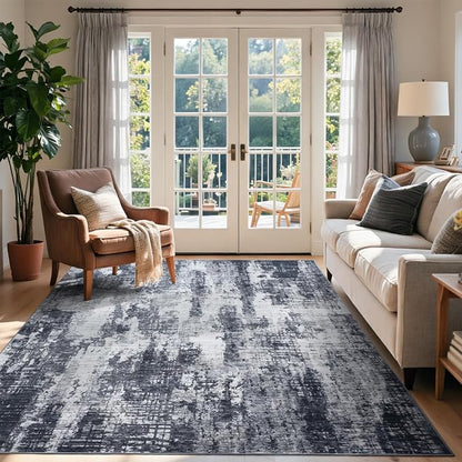8x10 Ft Large Area Rugs for Living Room, Soft Non-Slip Washable Rugs Modern - Image 3