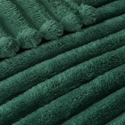 Exclusivo Mezcla Striped King Size Fleece Blanket - Image 4