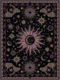 Vacuum-Friendly, Square 8ft Washable Area Rug by meejou