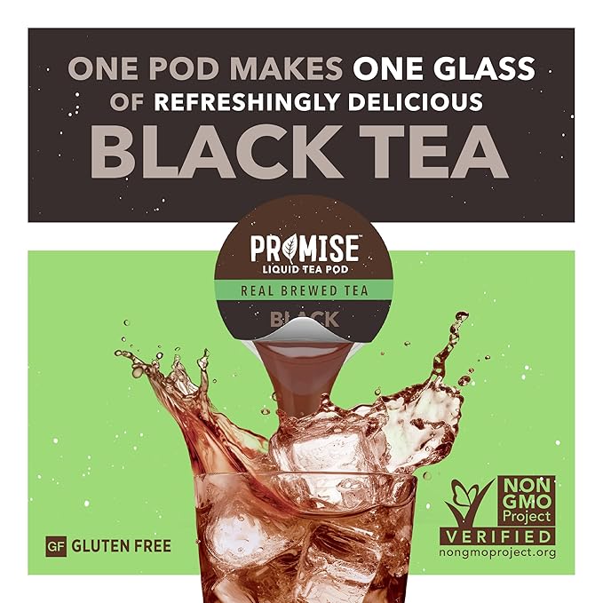 Promise Tea by Java House - Cold-Brewed Tea Concentrate Pods - Ethically Sourced - Black Tea - Pack of 12