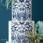 Cake Stencil for Buttercream Cake, Royal Icing, Ganache, Painting, Art and Crafts (Loretta)