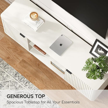 Fatmok TV Stand, Mid Century Entertainment Center - Image 7