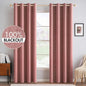 MIULEE 100% Blackout Linen Curtains by MIULEE