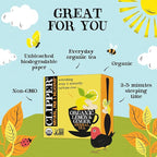 Clipper Tea Lemon & Ginger Teabags – Caffeine Free, USDA Organic, Great Hot or Iced – Aromatic, Natural, Fair & Delicious – 50 Tea Bags