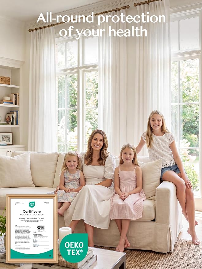 Liz Pinch Pleated Linen Curtains 72 Inches Long, Light Filtering Curtains - Image 6