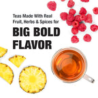 Tiesta Tea - Passion Berry Jolt, Loose Leaf, Raspberry Passion Fruit Black Tea, Premium High Caffeinated Black Blend, Make Hot or Iced, 16oz Bulk Pouch & 4oz Refillable Tin Combo