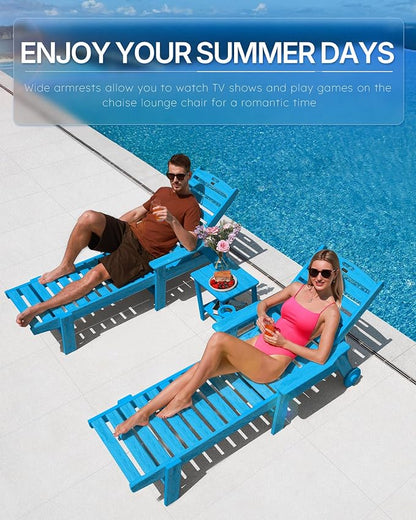 Patio Chaise Lounge Chair Outdoor - Image 3