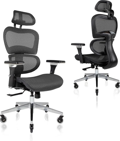 Nouhaus Ergo3D Ergonomic Office Chair Lumbar Support Mesh Office Chair by Nouhaus
