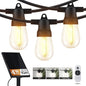 Brightech Ambience Pro Super Bright Solar - 27Ft Remote Control Outdoor String by Brightech