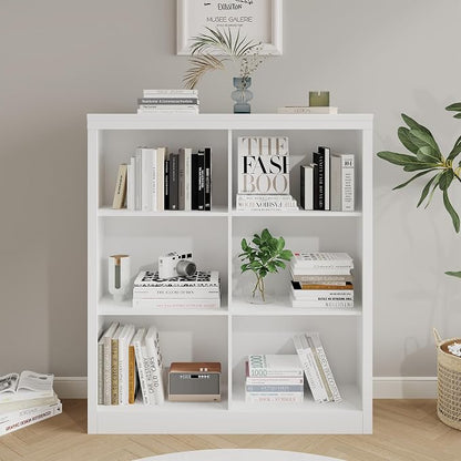 GarveeHome 6 Cube Storage Organizer, 53 Inch Tall Bookcase - Image 6