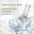 1PCS 1/4Cup (60ml, 2oz) Single Measuring Cup, Etched Inner Scale Stainless Steel Measure Scoop, Metric and US Measurement, Dishwasher Safe