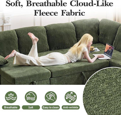 VINGLI Convertible Sofa Bed Couches - Image 8