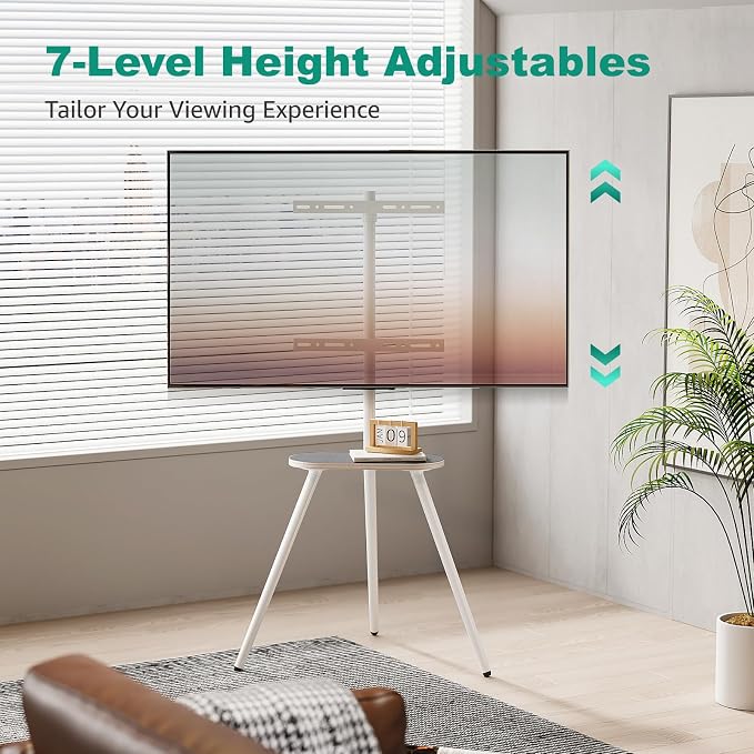 Tripod Easel TV Stand for 40 to 65 Inch LCD Led Screen, Height Adjustable and - Image 4