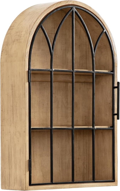 Kate and Laurel Megara Decorative Wooden Hanging Arched Wall Cabinet by KateandLaurel