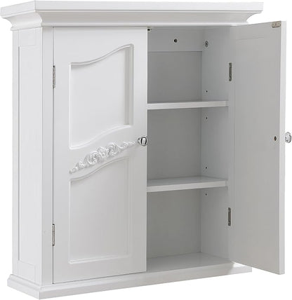 Teamson Home Versailles 22" x 24" Bathroom Wall Cabinet - Image 6