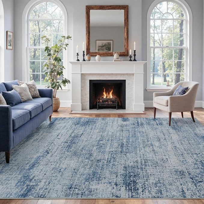 4x6 Ft Area Rugs for Living Room, Soft Non-Slip Washable Rugs Modern Abstract - Image 3