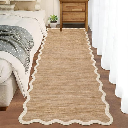 GarveeHome Scalloped Washable Runner Rug 2x6 Runner Non Slip Kitchen Rugs | by GarveeHome