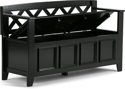 SIMPLIHOME Amherst Entryway Storage Bench - Image 4