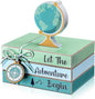 Pinkunn 4 Pcs Travel Themed Decorations Adventure Awaits Wooden Centerpieces by Pinkunn