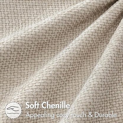 MIULEE Decorative Couch Throw Pillow Covers 22x22 Inch Neutral Beige 2 Pack | - Image 8