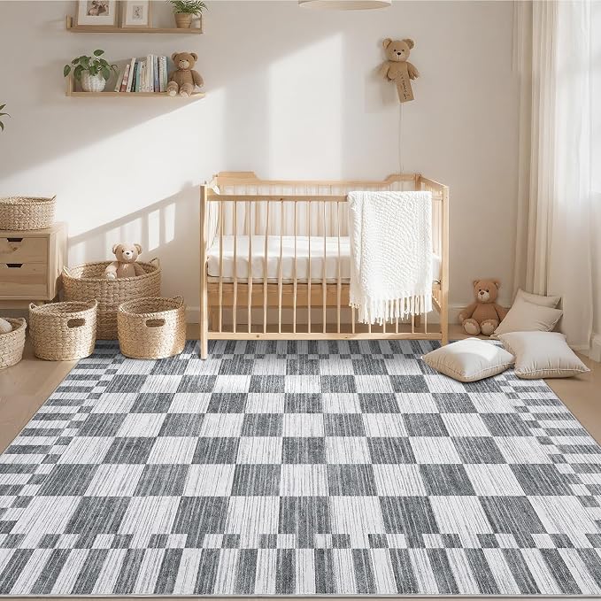 GarveeHome Checkered Rug 4x6 Area Rugs - Image 4