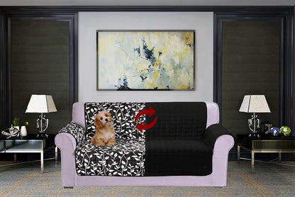 Elegant Comfort Quilted Furniture Protectors Solid and Printed Design - Image 2