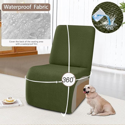 ALIECOM 100% Waterproof Recliner Sectional Couch Covers L Shape Stretch Corner - Image 4