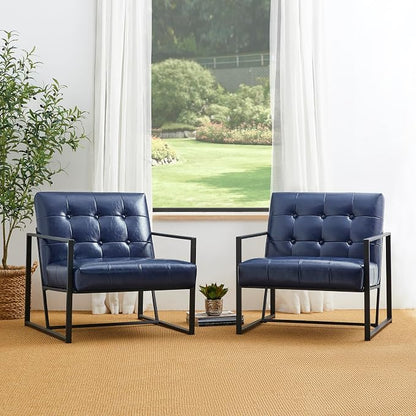 Glitzhome Mid Century Modern Accent Chair, Modern Living Room Chairs - Image 7