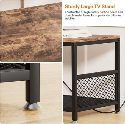 VECELO TV Stand with Power Outlets - Image 4