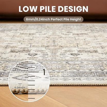 Round Rug 6ft, Circle Rug for Dining Room Table, Dining Room, Nursery Room - Image 7